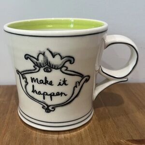 Anthropologie Molly Hatch "Make it Happen” Mug